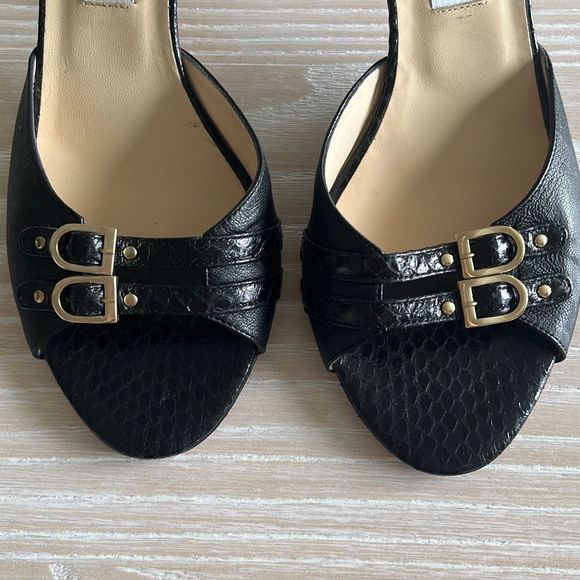Jimmy Choo Open Toe Black Sandals size 39 - Picture 10 of 12
